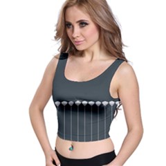 Pinstripe In Diamond Head Pins Pattern Crop Top by emilyzragz