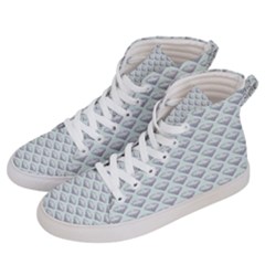 Sparkly Diamond Pattern Men s Hi-top Skate Sneakers by emilyzragz