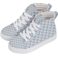 Sparkly Diamond Pattern Kid s Hi-top Skate Sneakers by emilyzragz