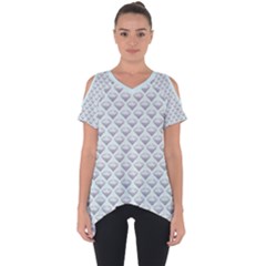 Sparkly Diamond Pattern Cut Out Side Drop Tee by emilyzragz