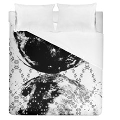 Moon And The Stars Pattern Duvet Cover (queen Size) by flipstylezfashionsLLC