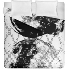 Moon And The Stars Pattern Duvet Cover Double Side (king Size) by flipstylezfashionsLLC