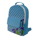 Morning Glory Argyle (Blue Sky) Pattern Flap Pocket Backpack (Large) View1