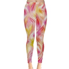 Pretty Painted Pattern Pastel Leggings  by Sapixe