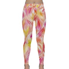 Pretty Painted Pattern Pastel Classic Yoga Leggings by Sapixe