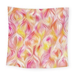 Pretty Painted Pattern Pastel Square Tapestry (large) by Sapixe