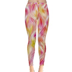 Pretty Painted Pattern Pastel Inside Out Leggings by Sapixe