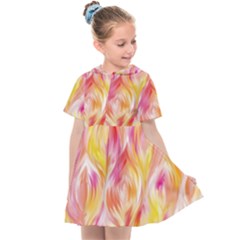 Pretty Painted Pattern Pastel Kids  Sailor Dress by Sapixe