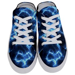 Electricity Blue Brightness Bright Half Slippers by Sapixe