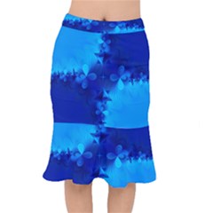 Background Course Gradient Blue Mermaid Skirt by Sapixe