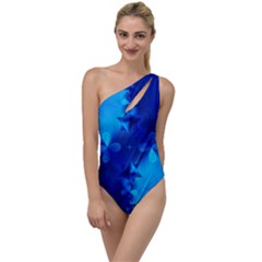 Background Course Gradient Blue To One Side Swimsuit by Sapixe