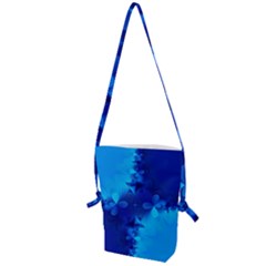 Background Course Gradient Blue Folding Shoulder Bag