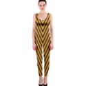 Chevron Brown Retro Vintage One Piece Catsuit View1