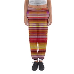 Abstract Stripes Color Game Women s Jogger Sweatpants by Sapixe