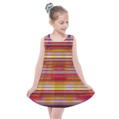 Abstract Stripes Color Game Kids  Summer Dress by Sapixe