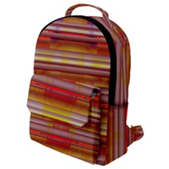 Abstract Stripes Color Game Flap Pocket Backpack (small)