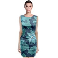 Graphic Design Wallpaper Abstract Sleeveless Velvet Midi Dress