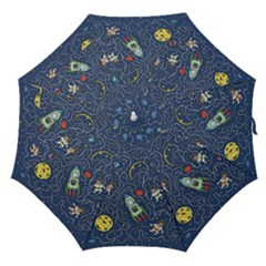 Cat Cosmos Cosmonaut Rocket Straight Umbrellas by Sapixe