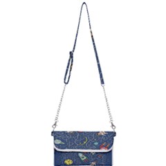 Cat Cosmos Cosmonaut Rocket Mini Crossbody Handbag