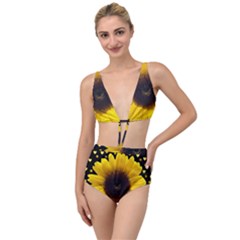 Flowers Hearts Heart Tied Up Two Piece Swimsuit