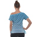 Morning Glory Argyle (Blue Sky) Pattern Tie-Up Tee View2