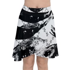 Moon And The Stars Pattern Chiffon Wrap Front Skirt by flipstylezfashionsLLC