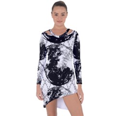 Moon And The Stars Pattern Asymmetric Cut-out Shift Dress by flipstylezfashionsLLC