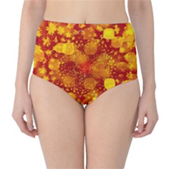 Christmas Star Advent Background Classic High-Waist Bikini Bottoms