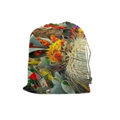 Flower Color Nature Plant Crafts Drawstring Pouch (large) by Sapixe