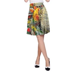 Flower Color Nature Plant Crafts A-line Skirt by Sapixe