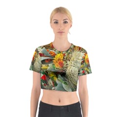 Flower Color Nature Plant Crafts Cotton Crop Top by Sapixe