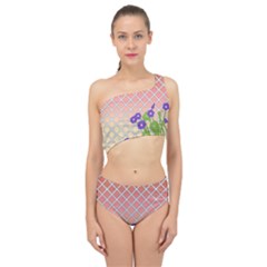 Morning Glory Argyle (blue Sky) Pattern Spliced Up Two Piece Swimsuit by emilyzragz