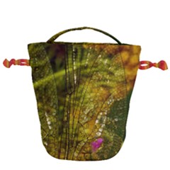 Dragonfly Dragonfly Wing Close Up Drawstring Bucket Bag