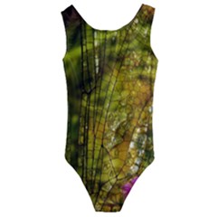 Dragonfly Dragonfly Wing Close Up Kids  Cut-out Back One Piece Swimsuit by Sapixe