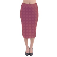 Pattern Background Texture Velvet Midi Pencil Skirt by Sapixe