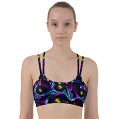 Abstract Art Color Design Lines Line Them Up Sports Bra by Sapixe