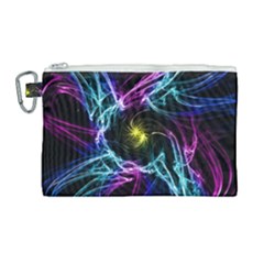 Abstract Art Color Design Lines Canvas Cosmetic Bag (large) by Sapixe