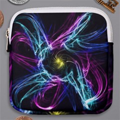 Abstract Art Color Design Lines Mini Square Pouch by Sapixe