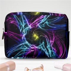 Abstract Art Color Design Lines Make Up Pouch (medium)