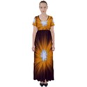 Star Universe Space Galaxy Cosmos High Waist Short Sleeve Maxi Dress View1