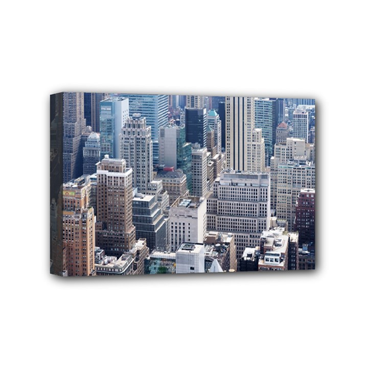 Manhattan New York City Mini Canvas 6  x 4  (Stretched)