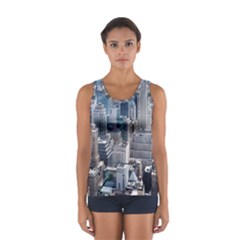 Manhattan New York City Sport Tank Top  by Sapixe