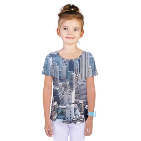 Manhattan New York City Kids  One Piece Tee by Sapixe