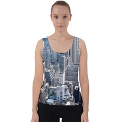 Manhattan New York City Velvet Tank Top by Sapixe