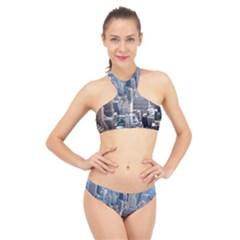 Manhattan New York City High Neck Bikini Set by Sapixe