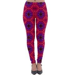 Retro Abstract Boho Unique Lightweight Velour Leggings by Sapixe