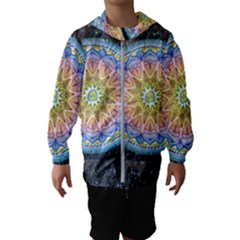 Mandala Cosmos Spirit Hooded Windbreaker (kids) by Sapixe