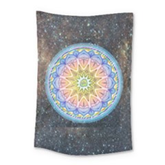 Mandala Cosmos Spirit Small Tapestry by Sapixe