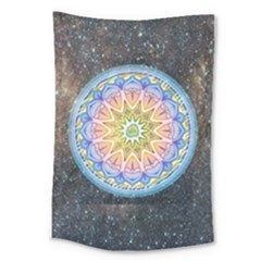 Mandala Cosmos Spirit Large Tapestry by Sapixe