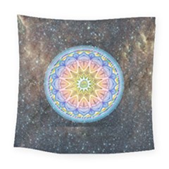 Mandala Cosmos Spirit Square Tapestry (large) by Sapixe